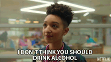 I Dont Think You Should Drink Alcohol For A Really Long Time Ola GIF - I Dont Think You Should Drink Alcohol For A Really Long Time Ola Patricia Allison GIFs