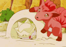 pokemon vulpix togepi sand sand castle pokemon vulpix togepi sand sand castle