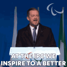 At The Ipc We Inspire To A Better And More Inclusive World GIF - At The Ipc We Inspire To A Better And More Inclusive World Andrew Parsons GIFs