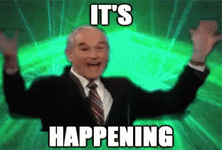 Excited Ronpaul GIF - Excited Ronpaul Itshappening GIFs