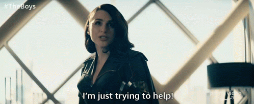 Im Just Trying To Help Stormfront GIF - Im Just Trying To Help Stormfront Aya Cash GIFs
