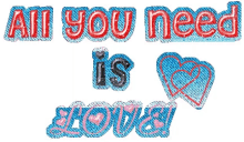 Hearts All You Need Is Love GIF - Hearts All You Need Is Love Glittery GIFs