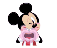 Mickey Mouse Wink GIF - Mickey Mouse Wink Heart GIFs