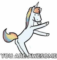 you are awesome dancing unicorn dance