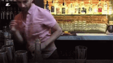 bartender mixing cocktail liquor mixologist