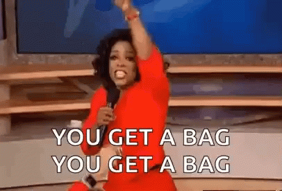 Oprah Winfrey You Get A Bag GIF - Oprah Winfrey You Get A Bag Points GIFs