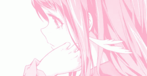 Pink anime girl gif