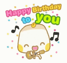 Happy Birthday Birthday Greetings GIF - Happy Birthday Birthday Greetings Guitarist GIFs