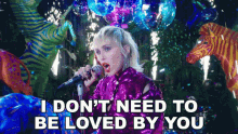 I Dont Need To Be Loved By You Miley Cyrus GIF - I Dont Need To Be Loved By You Miley Cyrus Midnight Sky GIFs