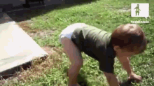 Toddler Chases Frog Like He'S A Frog GIF - Baby Toddler Frog GIFs