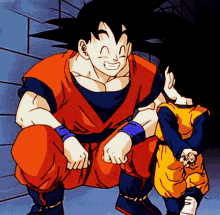 Goten And Goku Father And Son GIF - Goten And Goku Father And Son Dragon Ball GIFs