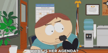 What Is Her Agenda? GIF - Agenda What Is Her Agenda South Park GIFs