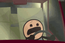 Cynaide And Happiness Scream GIF - Cynaide And Happiness Scream Driving GIFs