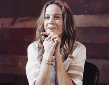 Brie Larson Excited GIF - Brie Larson Excited Happy GIFs