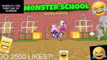 School Monster School GIF - School Monster School Minecraft GIFs