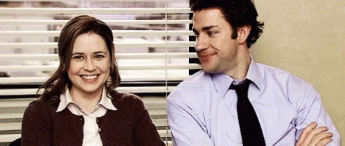 Pam Jim GIF - Pam Jim The Office - Discover & Share GIFs