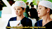 Greys Anatomy April Kepner GIF - Greys Anatomy April Kepner Yeah Cool People Dont Say Theyre Cool GIFs