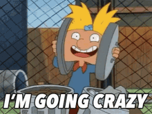 im going crazy hey arnold trash can lid going crazy going insane