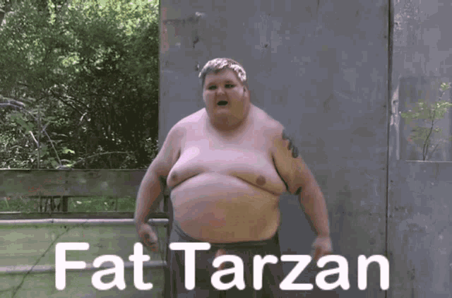 Obese Tarzan GIF - Obese Tarzan Fatty GIFs