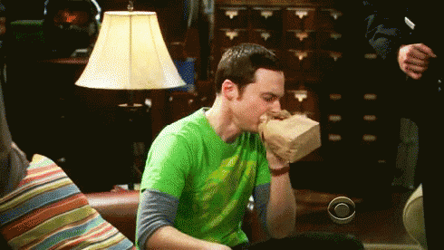 Hyperventilate Nervous GIF - Hyperventilate Nervous Sheldon - Discover &amp; Share GIFs