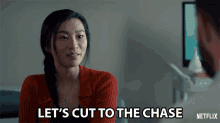 Lets Cut To The Chase Amanda Zhou GIF - Lets Cut To The Chase Amanda Zhou Jenn Yu GIFs