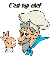 top chef chefs kiss chef hat mustache