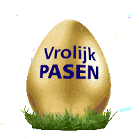 Vrolijk Pasen Gouden Ei Sticker - Vrolijk Pasen Pasen Gouden Ei Stickers