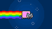 Nyan Cat Poptart Cat GIF - Nyan Cat Poptart Cat Meme GIFs