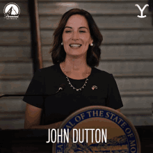 John Dutton Governor Lynelle Perry GIF - John Dutton Governor Lynelle Perry Yellowstone GIFs