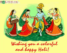 Wishing You A Colorful And Happy Holi Gifkaro GIF - Wishing You A Colorful And Happy Holi Gifkaro Hope You Enjoy Holi GIFs