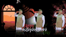 happy independence day salute indian independence