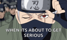 When Its About Time To Get Serious GIF - When Its About Time To Get Serious Sharingan GIFs