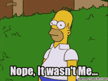 The Simpsons Nope GIF - The Simpsons Nope Wasnt Me GIFs