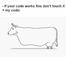 Do Not Touch It Programmer GIF - Do Not Touch It Programmer Walking Cow GIFs