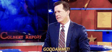 Damnit GIF - Stephen Colbert Dammit Rage GIFs