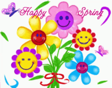 happy spring spring time spring forward flowers smile