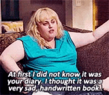 Rebel Wilson At First I Did Not Know It Was Your Diary GIF - Rebel Wilson At First I Did Not Know It Was Your Diary Bridesmaids GIFs