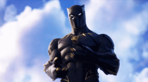Fortnite Black Panther GIF - Fortnite Black Panther Wakanda Forever GIFs