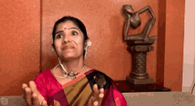 Anuradha Sriram Facepalm GIF - Anuradha Sriram Facepalm Super Singer GIFs
