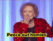 peace out betty white