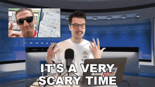 Its A Very Scary Time Benedict Townsend GIF - Its A Very Scary Time Benedict Townsend Youtuber News GIFs