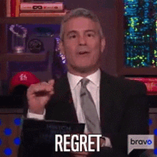 Regret Andy Cohen GIF - Regret Andy Cohen Watch What Happens Live GIFs