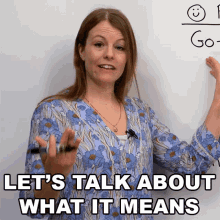 Lets Talk About What It Means Emma GIF - Lets Talk About What It Means Emma Engvid GIFs