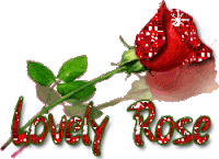 Lovely Rose Sparkle Sticker - Lovely Rose Sparkle Red Rose Stickers