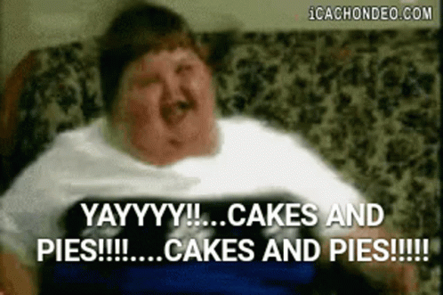 Fat People Eating Cake GIFs | Tenor
