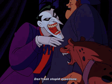 Batman Joker GIF - Batman Joker Dont Ask Stupid Questions GIFs