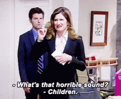 Parks And Rec Whats That Horrible Sound GIF - Parks And Rec Whats That Horrible Sound Children GIFs