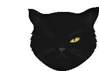 Cat Kitty Sticker - Cat Kitty Black Cat Stickers