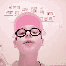 selfie cap pink cap love boy