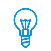 idea bulb light blink shake